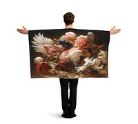 KLGRTJHK Wearable Cape with Sleeves, Lightweight Polyester Flag Poncho for Sporting Events, and Party Celebration Journey to the Dreamland