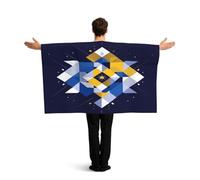 KLGRTJHK Wearable Cape with Sleeves, Lightweight Polyester Flag Poncho for Sporting Events, and Party Celebration Bosnia and Herzegovina flag