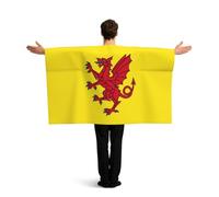 KLGRTJHK Wearable Cape with Sleeves, Lightweight Polyester Flag Poncho for Sporting Events, and Party Celebration Somerset County Flag