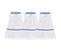 KLHB-YF Kentucky Mop Head Replacement, Washable Heavy-Duty Cotton Mop Refills 3 Pack for Industrial & Commercial Hard Floor Cleaning