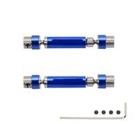 KLHYTGFA 2pcs/set #45 steel&alloy CVD front/rear center drive shaft 45-60mm for FMS EAZYRC Roc Hobby FCX24 1-24 crawlers upgrades parts(Blau)