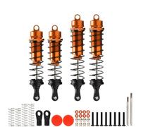 KLHYTGFA 4Pcs ARA330552 ARA330553 Front Rear Thicken Shock Absorbers RC Damper For Car Parts 1/10 AR-RMA 4S Outcast 1:10 Kraton(Orange 4Pcs)