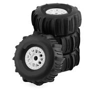 KLHYTGFA 4pcs for 1/7 Desert Short Course Truck and Sand Tire OD138mm 17mm Wheel Hex for ARR-MA DF7 FS Off-road Bug(White)