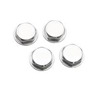 KLHYTGFA Alloy Enclosed Wheel Nut Cap 24mm for 1/5 Losi 5ive T ROFUN ROVAN LT KingmotorX2 for HPI BA-JA 5B 5T 5SC Remote Control Car Parts(For Losi 5ive Silver)
