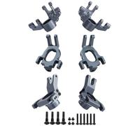 KLHYTGFA Aluminum Alloy C Hub Seat Steering Cup Rear Axle Cup For ARRMA 1/10 KRATON OUTCAST 4X4 4S V2 BLX 1/8 Mojave 4X4 4S BLX Parts(T Three piece set)