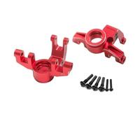 KLHYTGFA Aluminum Alloy C Hub Seat Steering Cup Rear Axle Cup For ARRMA 1/10 KRATON OUTCAST 4X4 4S V2 BLX 1/8 Mojave 4X4 4S BLX Parts(Red Steering Cup)