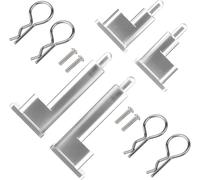 KLHYTGFA Aluminum Body Mounts Car Shell Fixing for Tam-iya RC Su-per Bus-ter Upgrades Replace Parts(Silvery)