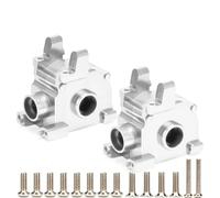 KLHYTGFA Aluminum Front & Rear Gearbox Diff Gear Box #85045 (85235) for RC 1/8 HPI SAVAGE 21 4.6 5.9 X XL SS KIT WITH NITRO(Silver 2)