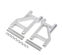 KLHYTGFA Aluminum Option Parts Uprights Arms/Oil Shocks/Bumper/Wheels for Tam-iya Hotshot 2, SuperShot, Hot Shot Boomerang BIGWIG Chassis(HT022 Silver)