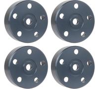 KLHYTGFA Aluminum Wheel Hex Hub adapters for Tam-iya Super ClodBuster Bullhead Upgrades Replace Parts(Grey)