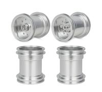 KLHYTGFA CNC Aluminum Front Rear Wheel Rim Hub for Tam-iya CW-01 Chassis Lunch Box Midnight Pumpkin 406 Upgrade Parts