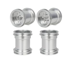 KLHYTGFA CNC Aluminum Front Rear Wheel Rim Hub for Tam-iya CW-01 Chassis Lunch Box Midnight Pumpkin 406 Upgrade Parts