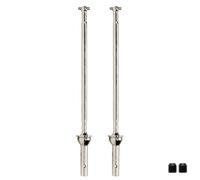 KLHYTGFA CNC Hard Steel Front/Rear Axle CVD Driveshaft for AR310458 AR310590 AR310591 For RC 1/7 1/8 ARR-MA 6S(2Pcs Front Silver)