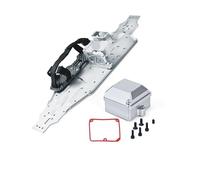 KLHYTGFA For 7075 Chassis Plate & Servo Mount+Battery Compartment+Motor Base Sledge FOR 1/8 4WD SLEDGE TRAX-XAS(Silver)
