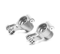 KLHYTGFA For AR330505 Front Steering Block Hubs Cup AR330404 Rear Hub Aluminum For RC Car Parts ARR-MA 1/8 6S(Rear Silver 2Pc)