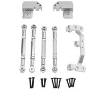 KLHYTGFA For MN model MN82 series RC Cars LC79 upgrade stance, rear axle leaf spring modification, rear four-link, tie rod seat, set(Silver)