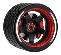 KLHYTGFA For RC Transmitter Steering Wheel with Brake Disc Red Brake Caliper for Fly-sky No-ble NB4 SAN-WA FUT-ABA WF-LY Trans-mitter(Rot)