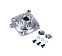 KLHYTGFA Heavy Duty Aluminum Enclosed Style Clutch Brace/Clutch Bell Mount Fit for 1/5 HPI ROV-AN ROF-UN KM BAJA 5B 5T 5SC(Silver)