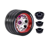 KLHYTGFA Transmitter Handwheel Steering Wheel with Brake Disc for San-wa Mt4/mt5/m12/m17 Futaba 4px/7px/10px Nb4 Ko Ex Next Wfly X9(Red C)