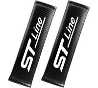 KLHYWEN 2 Pcs Car Seat Belt Pads for Fo-rd ST Focus 2 3 Fiesta, Comfortable Soft Seatbelt Covers Car Seat Belt Cover for Shoulder Protection Interior Accessories,White