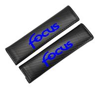 KLHYWEN 2PCS Car Carbon Fiber Seat Belt Pads for Fo-rd Focus, Shoulder Protector Cover Adults Kids Travel Cushion Harness Pads Car Interior Accessories,Blue