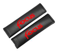 KLHYWEN 2PCS Car Carbon Fiber Seat Belt Pads for Fo-rd Focus, Shoulder Protector Cover Adults Kids Travel Cushion Harness Pads Car Interior Accessories,Red
