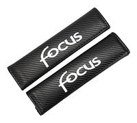 KLHYWEN 2PCS Car Carbon Fiber Seat Belt Pads for Fo-rd Focus, Shoulder Protector Cover Adults Kids Travel Cushion Harness Pads Car Interior Accessories,White