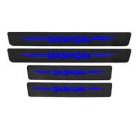 KLHYWEN 4 pcs Carbon Fiber Car Door Sill Protector Strips for Nis-san Qashqai J10 J11 J12, Welcome Pedal Guard Kick Plates Sticker Threshold Cover Auto Decorative Accessories,Blue
