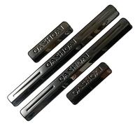 KLHYWEN 4 Pcs Stainless Steel Car Scuff Plate for NIS-san Qashqai J10 J11 J12 2016-2022 Car Door Sill Protector Anti Scratch Kick Plates Styling Decoration Accessories,Silver