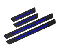 KLHYWEN 4Pcs Car Carbon Fiber Door Sill Kick Plates, for Op-el Mokka, Outer Door Sill Welcome Pedal Scuff Guard Threshold Plate Sticker Trim Protection Accessories,Blue