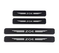 KLHYWEN 4Pcs Car Carbon Fiber Door Sill Kick Plates, for Ren-ault ZOE, Outer Door Sill Welcome Pedal Scuff Guard Threshold Plate Sticker Trim Protection Accessories,White