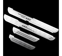 KLHYWEN 4pcs Car Door Sill Protector Strips Stainless Steel Threshold Protective Film Kick Plate Cover Sticker for Mazda 3 Axela 2014-2019 Car Accessories,Silver
