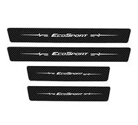 KLHYWEN 4pcs Car Outer Door Sill Protector Kick Plates for Fo-rd Ecosport, Carbon Fiber Auto Accessories Scuff Guard Threshold Cover Pedal, Sticker Trim Non-Slip,White