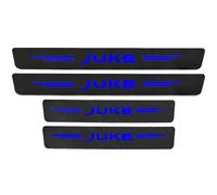 KLHYWEN 4pcs Car Outer Door Sill Protector Kick Plates for NIS-san Juke F15 F16, Carbon Fiber Auto Accessories Scuff Guard Threshold Cover Pedal, Sticker Trim Non-Slip,Blue