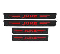 KLHYWEN 4pcs Car Outer Door Sill Protector Kick Plates for NIS-san Juke F15 F16, Carbon Fiber Auto Accessories Scuff Guard Threshold Cover Pedal, Sticker Trim Non-Slip,Red