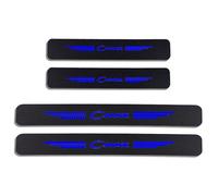 KLHYWEN 4pcs Carbon Fiber Car Door Sill Protector for Fo-rd C-MAX C MAX, 4D Sill Scuff Plate Sticker Auto Welcome Pedal Threshold Decorative Accessories,Blue