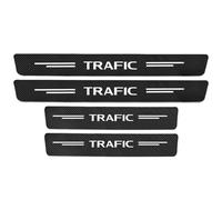 KLHYWEN 4pcs Carbon Fiber Car Door Sill Protector for Ren-ault Trafic 1 2 3, 4D Sill Scuff Plate Sticker Auto Welcome Pedal Threshold Decorative Accessories,White