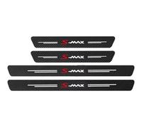 KLHYWEN Car Door Sill Protector for Fo-rd B-MAX C-MAX S-MAX, 4Pcs Anti Scratch Carbon Fiber Threshold Edge Entry Guard Stickers Kick Plates Styling Accessories, S MAX