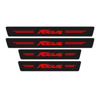 KLHYWEN Car Door Sill Protector for Fo-rd Focus 1 2 3 4 MK1 MK2 MK3 MK4, 4Pcs Anti Scratch Carbon Fiber Threshold Edge Entry Guard Stickers Kick Plates Styling Accessories,Red
