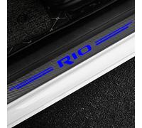KLHYWEN Car Door Sill Protector for KI-A RIO 4PCS Car Door Sill Scuff Plate Carbon Fiber Stickers Accessories,Blue