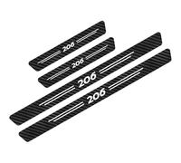 KLHYWEN Car Door Sill Protector for Peu-geot 206, 4Pcs Anti Scratch Carbon Fiber Threshold Edge Entry Guard Stickers Kick Plates Styling Accessories,White