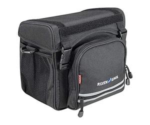 KLICKfix 0274S Unisex - Adult Click Fix Allrounder Handlebar Bag, Black, One Size