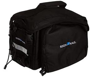 KlickFix 561205 Unisex bicycle bag Rackpack 1 Plus for Rackt luggage rack bag, black, 28 x 35 x 48 cm