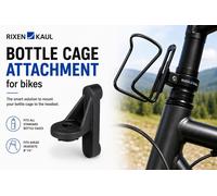 KLICKfix Rixen Kaul BottleFix Ahead 1 1/8in Bottle Cage Stem Adapter Black