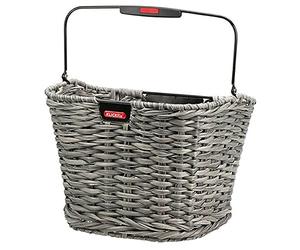 KLICKfix Unisex - Adult Rear Basket 2128052620 Front Wheel Basket, Black, 34 x 25 x 27 cm