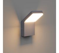 Klighten 24W LED Wall Light Outdoor Indoor Waterproof IP65, Modern Wall Lamp Aluminum, Outside Light Mains Powered for Entrance Garden Balcony, 1500 LM, Anthracite, Warm White 3000K