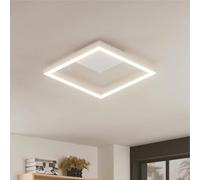 Klighten Ceiling Light LED 24W 1800 Lumen, Modern Aluminium Ceiling Lamp Squares for Bedroom Living Room Kitchen Hallway, 29 x 29 x 4 cm, Warm White 3000K, White
