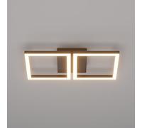 Klighten Ceiling Light LED 28W 2000 Lumen, Ceiling Lamp Squares, Modern Aluminium Ceiling Lights for Bedroom Kitchen Hallway Living Room, 41 x 20 cm, Warm White 3000K, Black