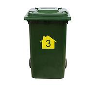 Kliko Sticker/Dustbin Sticker - Number 3-22 x 17,5 - Yellow