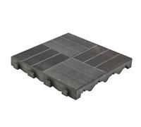 Klikstrom Angara Grey Composite Clippable Deck Tile (L)40Cm (W)40Cm (T)45mm